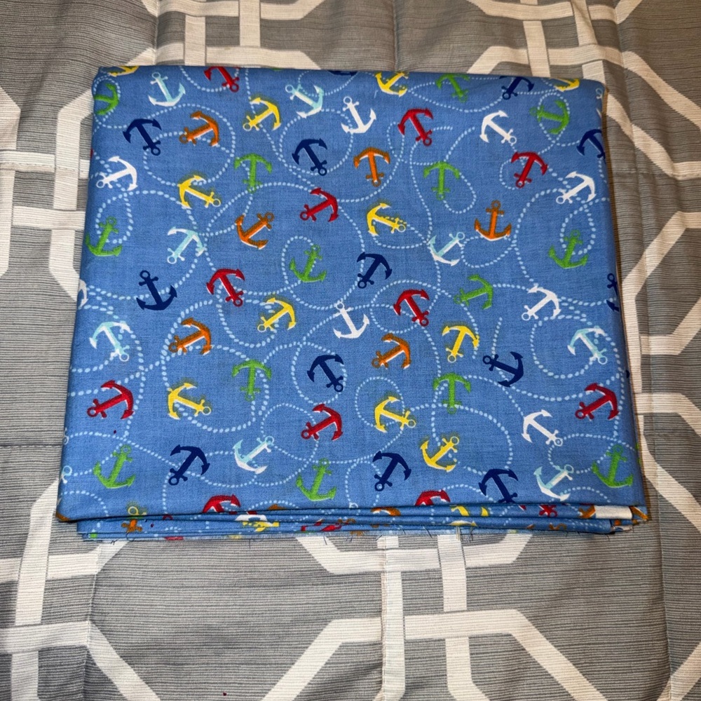 Colorful Anchor Patterned Fabric